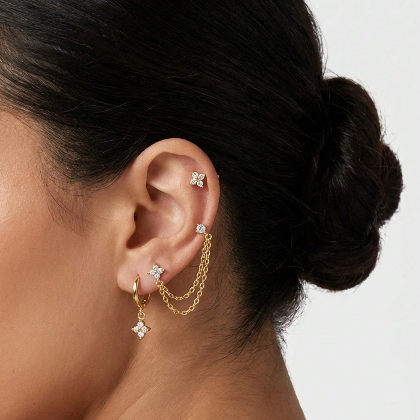 Celestial Drip Earrings Stack