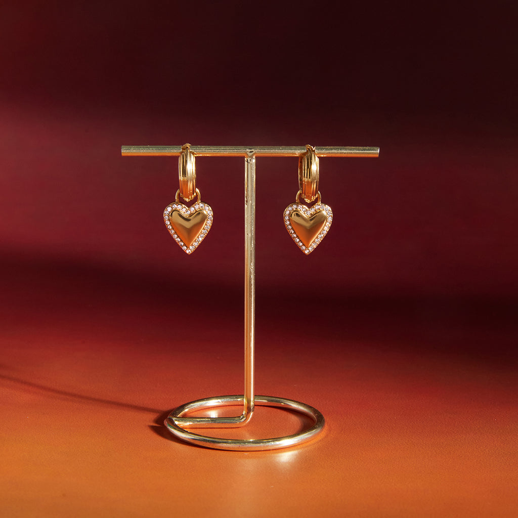 Honey Heart Earrings