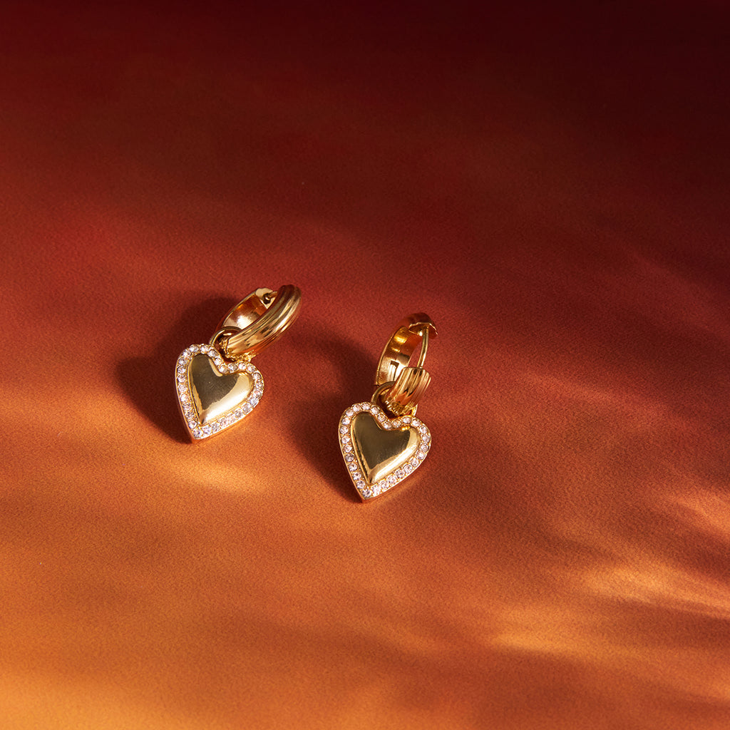 Honey Heart Earrings