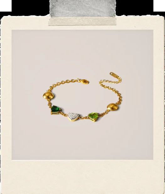Serenelle Bracelet | Gemstone Charm Bracelet