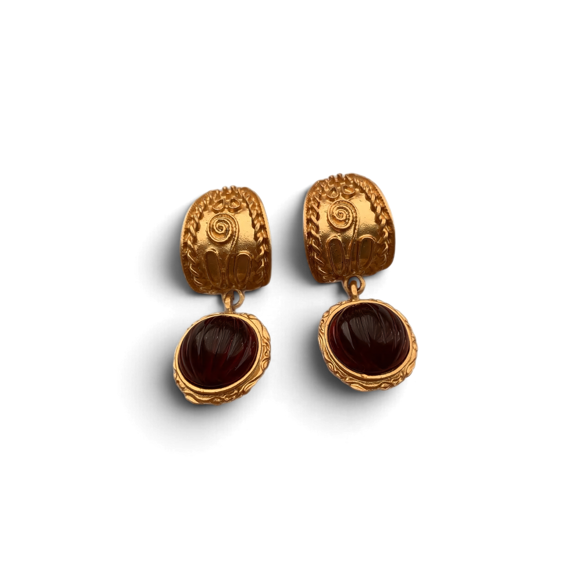 Isadora Earrings | Garnet-Tone Drop Earrings