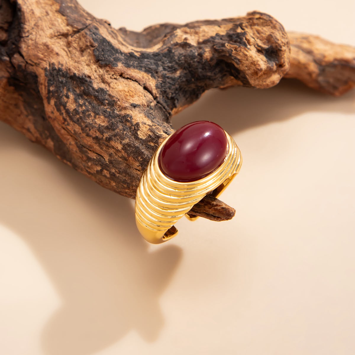 Ruby Reverie Oval Signet Ring