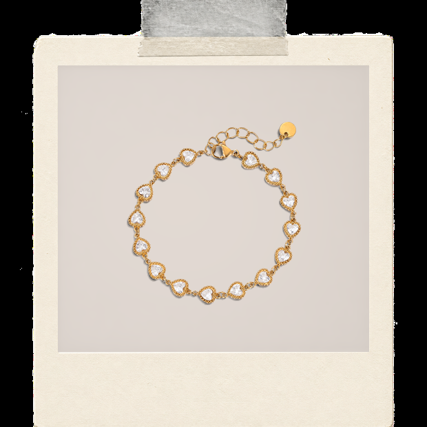 Celeste Bracelet | Pearl Charm Bracelet Polaroid image