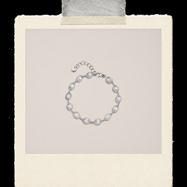 Delia Bracelet | Silver Chain Bracelet Polaroid image