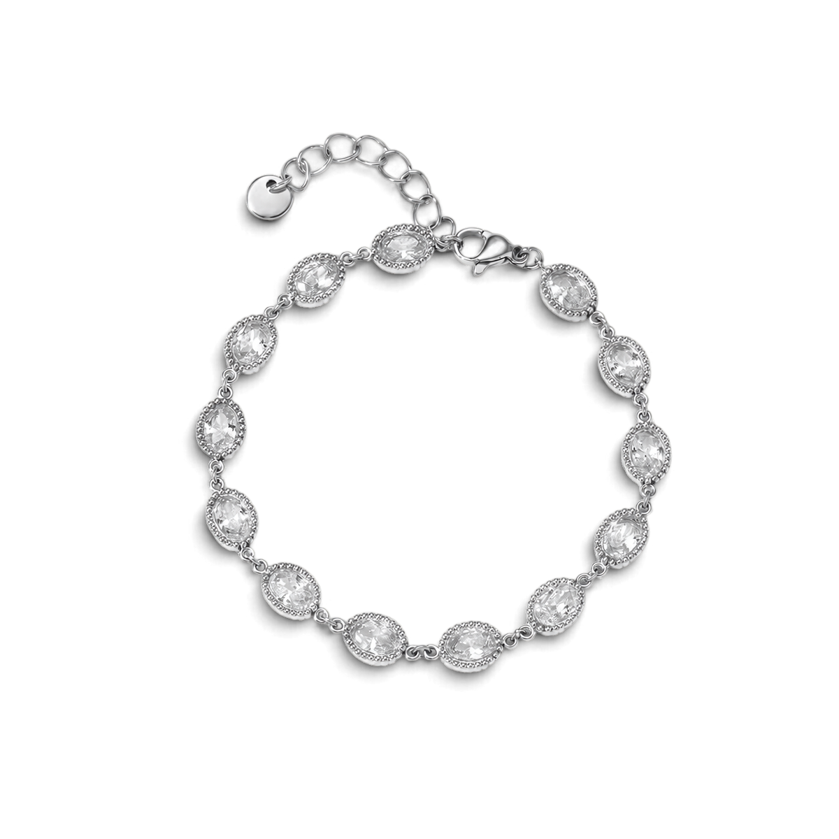 Delia Bracelet | Silver Chain Bracelet transparent background image