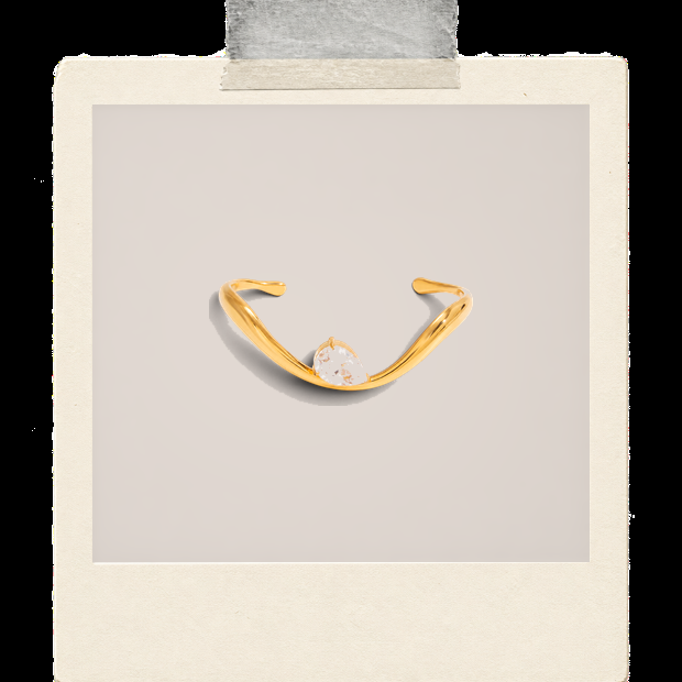 Freya Bracelet | Sculptural Cuff Bracelet Polaroid image