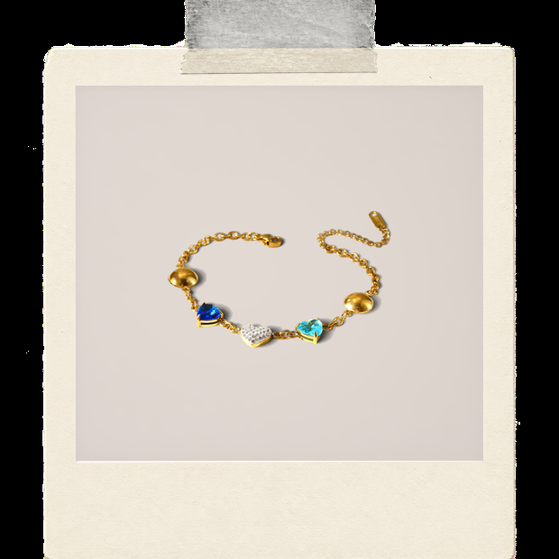 Giselle Bracelet | Gemstone Charm Bracelet Polaroid image