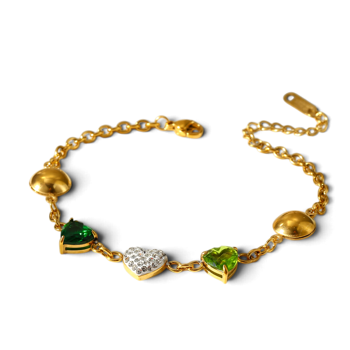 Helena Bracelet | Gemstone Charm Bracelet transparent background image