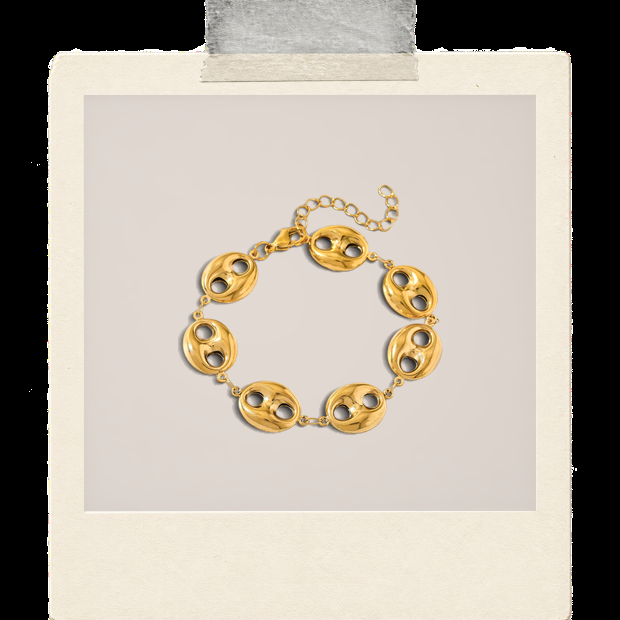 Orielle Bracelet | Coin Charm Bracelet Polaroid image