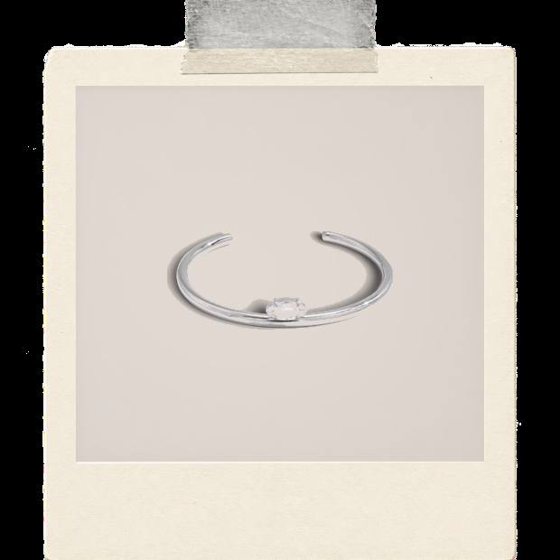 Valerie Bracelet | Crystal Cuff Bracelet Polaroid image