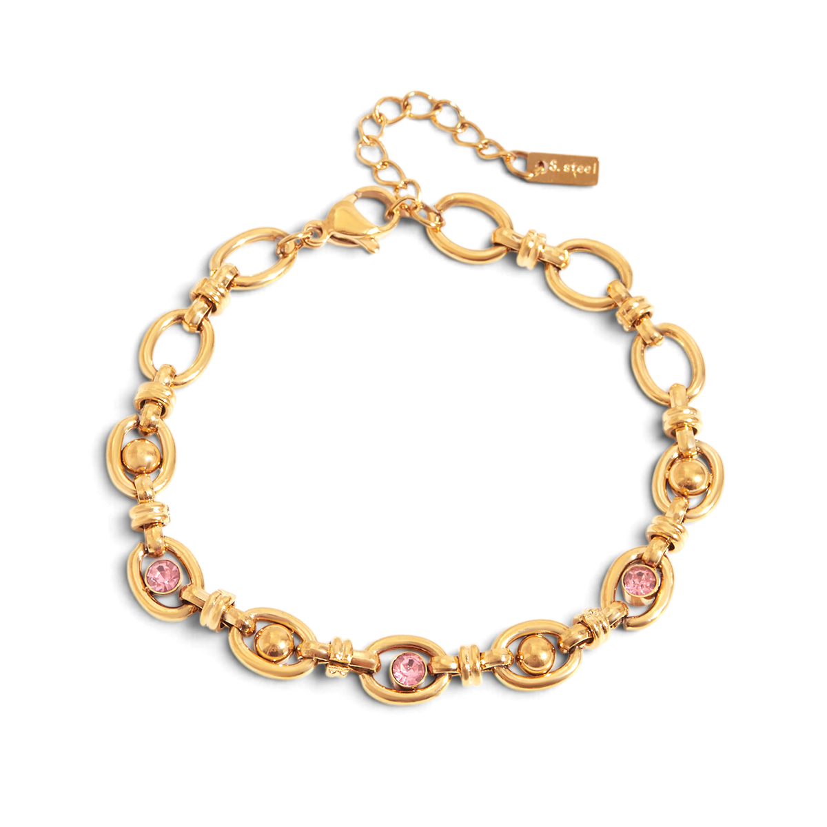 Winona Bracelet | Statement Chain Bracelet transparent background image