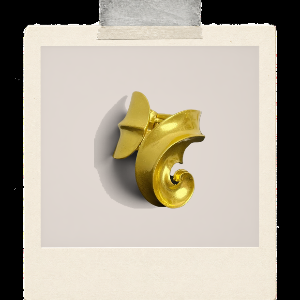 Colette Bracelet | Gold Sculptural Bracelet Polaroid image