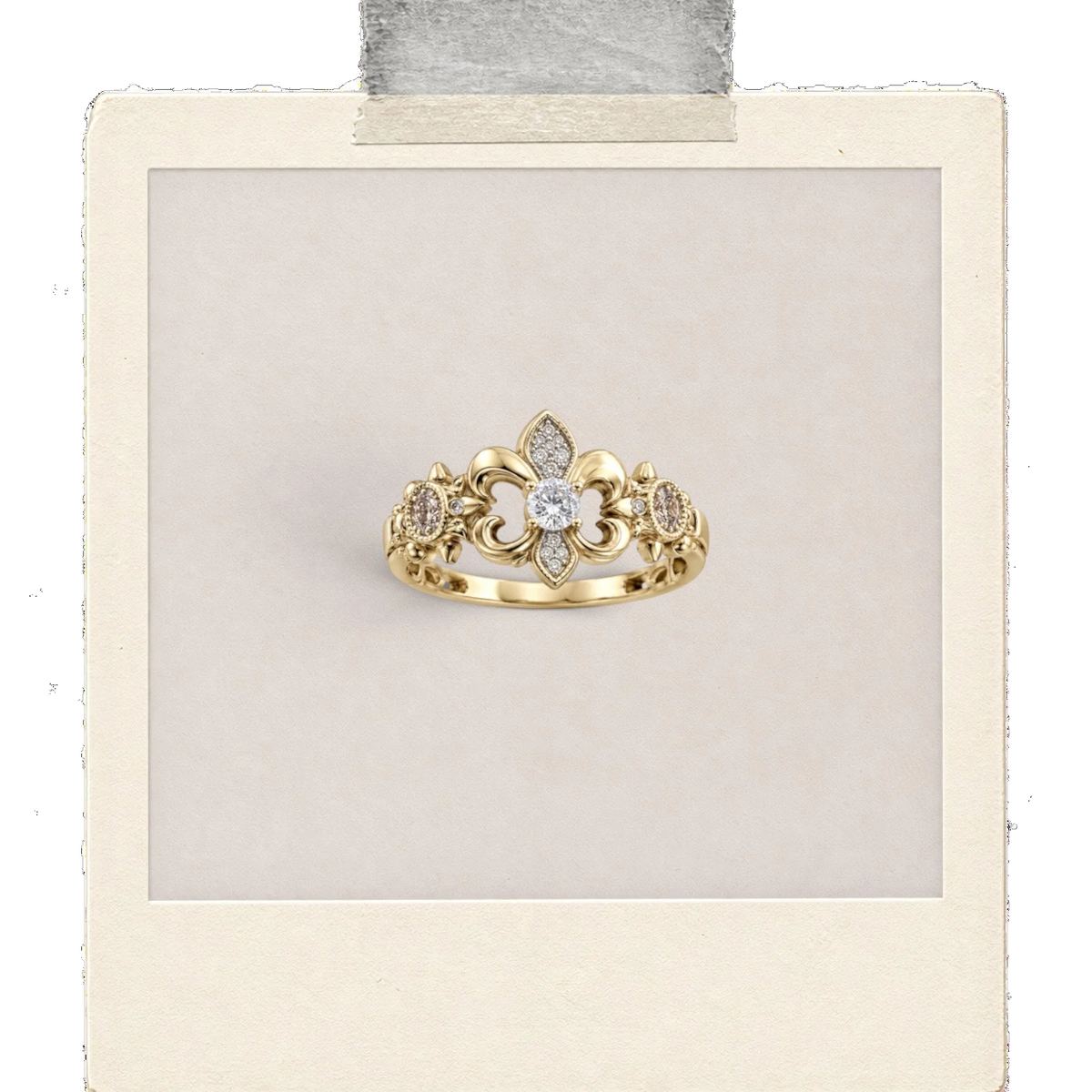 Crystal Promise Square Stone Ring