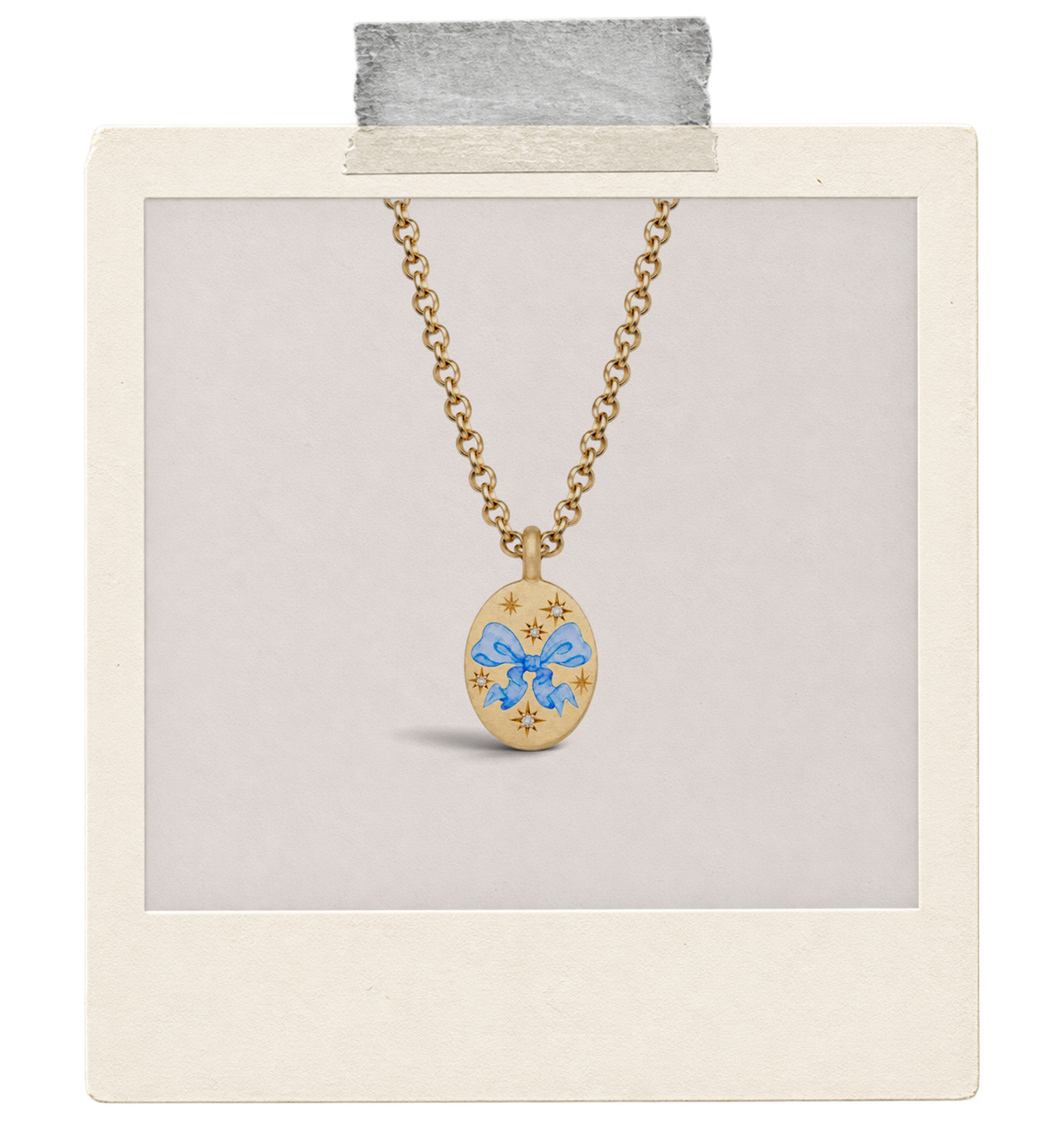 Flutterby Celestial Butterfly Pendant Necklace — Blue