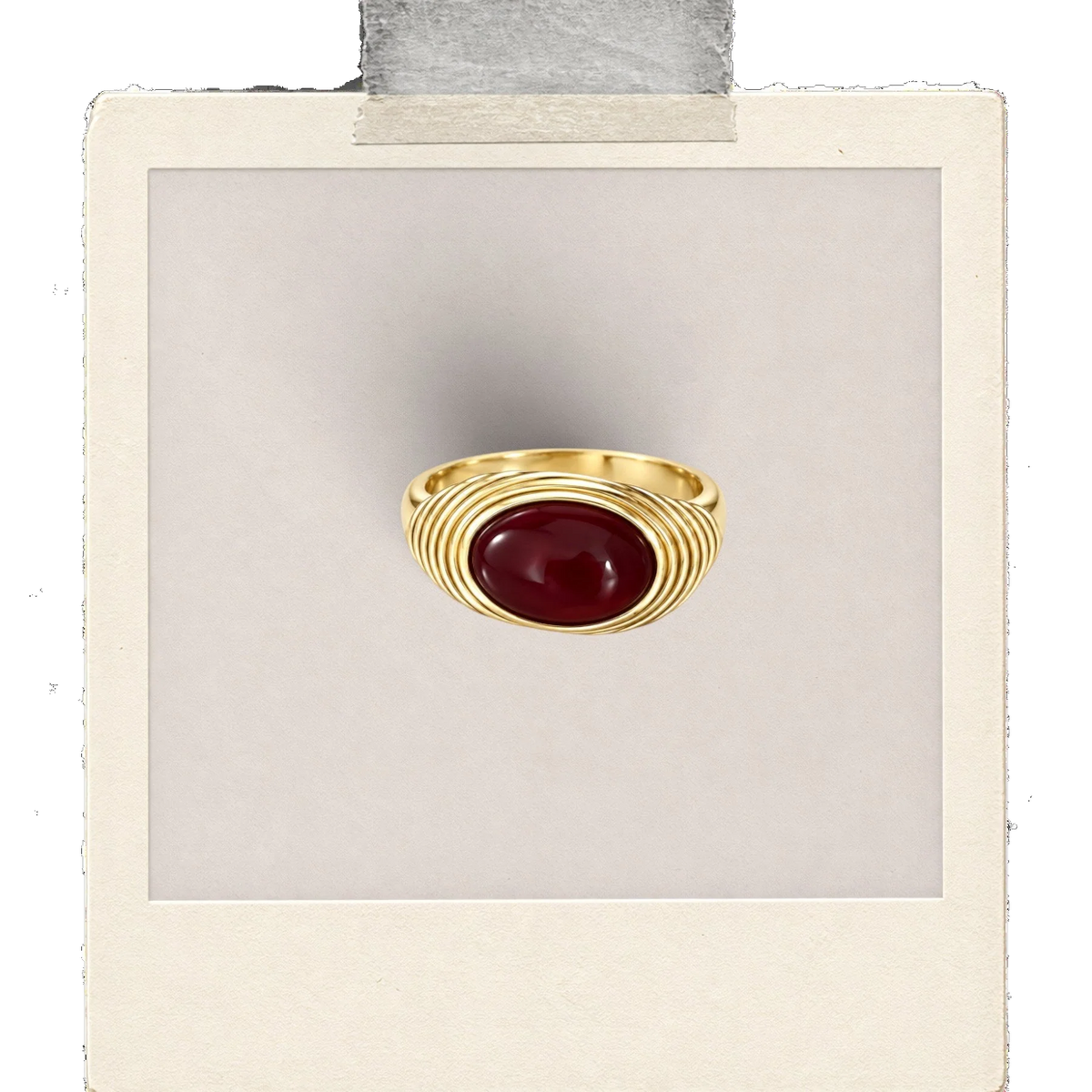 Ruby Reverie Oval Signet Ring