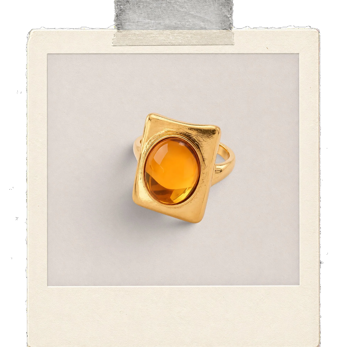 Seafoam Satin Enamel Band Ring